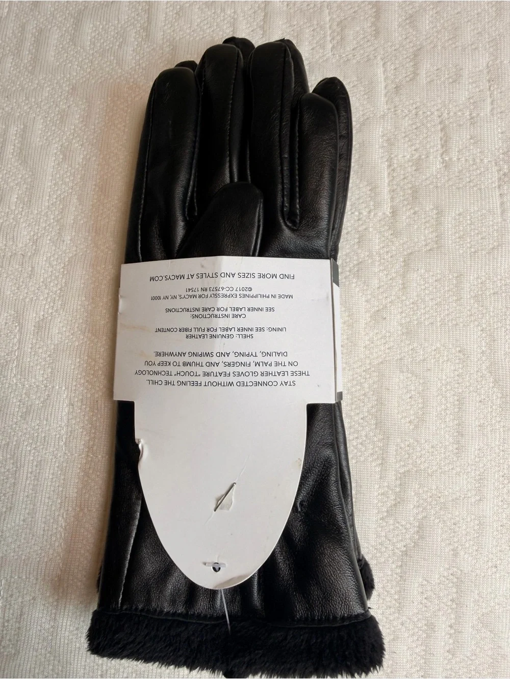 Medium Leather Gloves with touch screen technology new